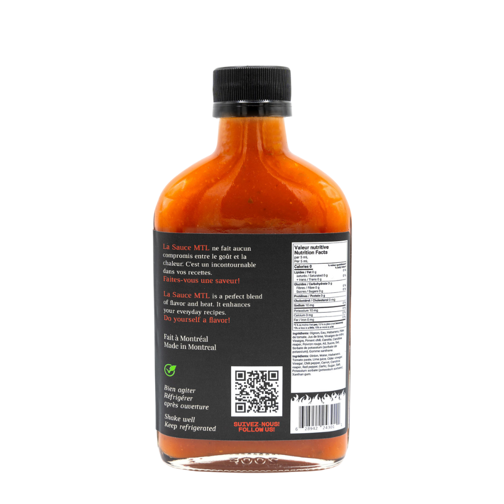ingrédient Cajun LA SAUCE MTL